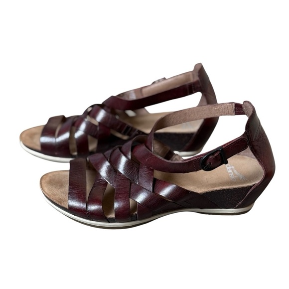 Dansko Womens Vivian Gladiator Leather Sandal Size 38 US 7.5-8 Casual Neutral - Picture 1 of 8
